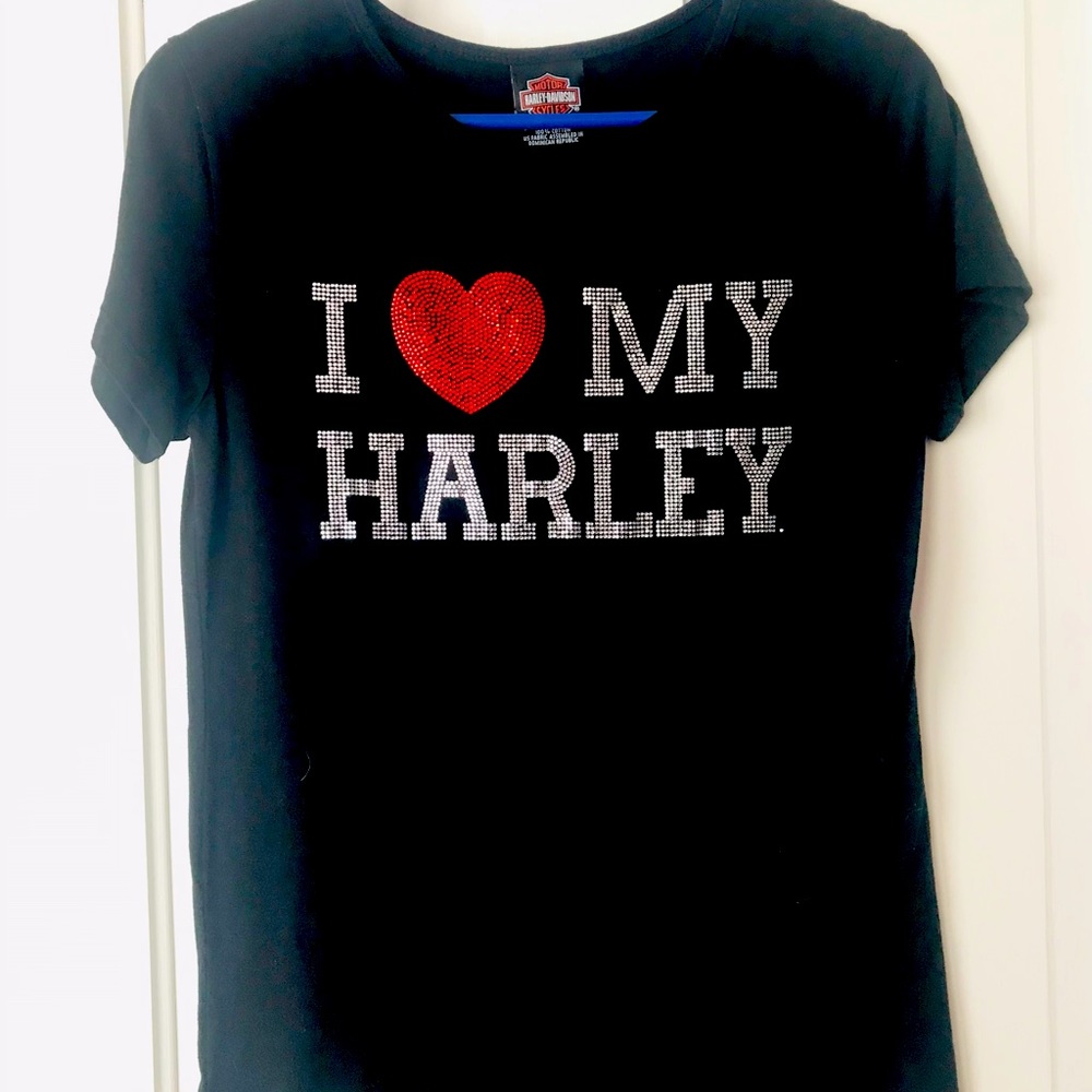 Harley Davidson tee.Blk.Size Large (runs small)